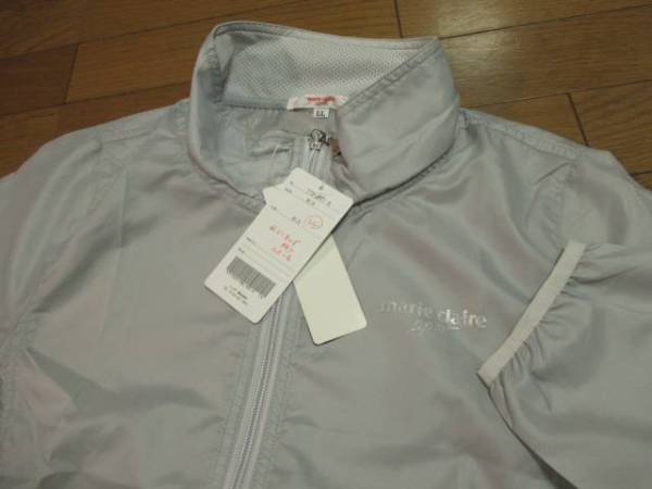 訳有新品★マリクレール 撥水長袖ジップブルゾン LLグレー 01B