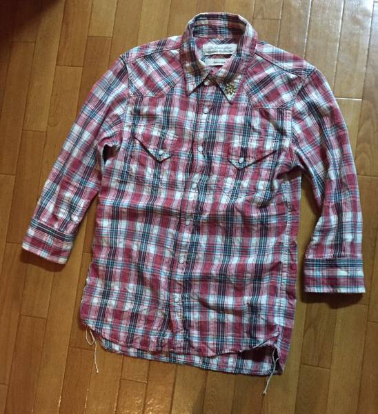 新品★ REMI RELIEF 15SS B'2nd別注 スタッズ チェックシャツ
