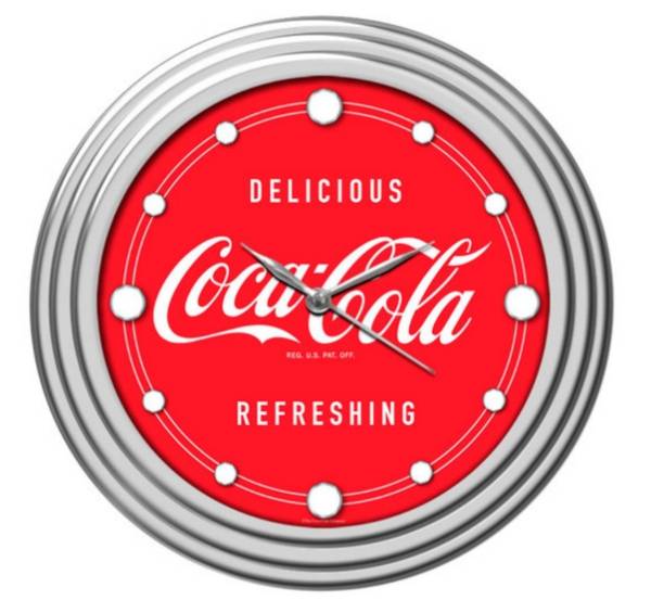 コカ・コーラ : Coca Cola 壁掛け時計 Trademark Global Coca-Cola 