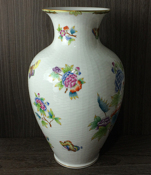 Herend 花瓶 ヴィクトリアブーケ 花器 フラワーベース 元箱付き