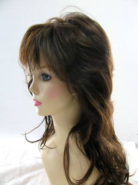 激安★新品エレガントロング自然ウイッグ少明栗色★耐熱限定