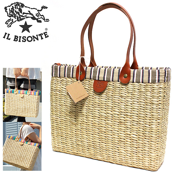 未使用 イルビゾンテ IL BISONTE かごバッグ カゴ トートバッグ