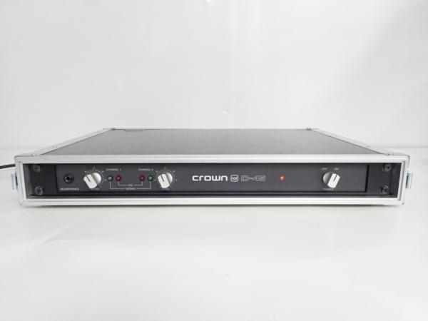 CROWN パワーアンプ D-45 ケース付き ☆ 453EE-8 クラウンD45