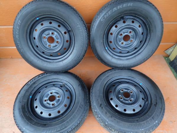 M179 売切 155/80R13 BRIDGESTONE 2012年 鉄付 4本セット