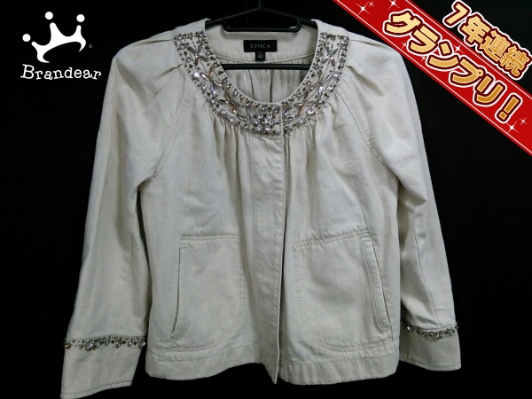 エポカ ブルゾン 40 レディース アイボリー EPOCA