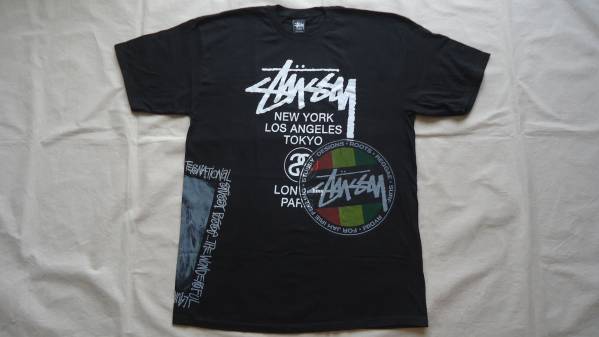 Stussy Classic Collage Tee 黒 XL %off Tシャツ 前後横プリント