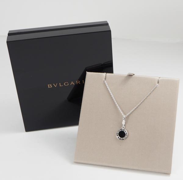 BVLGARI ブルガリブルガリ オニキス K18WG ネックレス BVLGARI