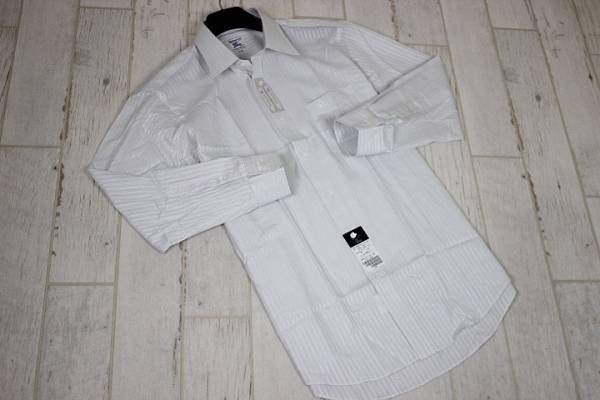 RC54◎未使用！バーバリーBURBERRY 長袖ドレスシャツ