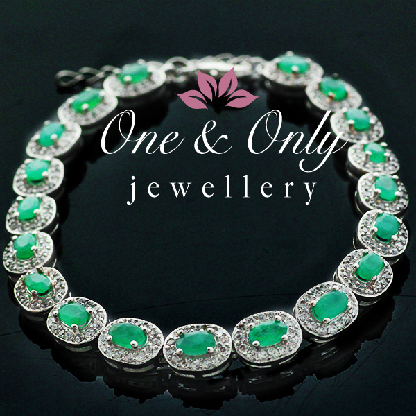 《1円》豪華7ctエメラルドK18GPブレスレット【鑑別付】