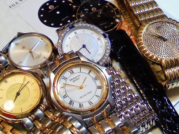 K01】SILVER925/18KGoldCrown/FineGold999.9他◇ジャンク時計