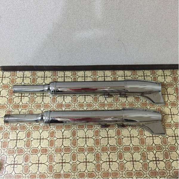 ハーレー用 社外ツーリング系 フィッシュテールマフラーセット