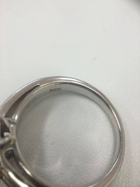 ♪極上 pt900 サファイア 1.55ct ダイヤ 0.20ct デザインリング