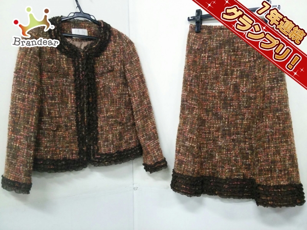 ピンクハウス スカートスーツ M レディース ツイード/フリル