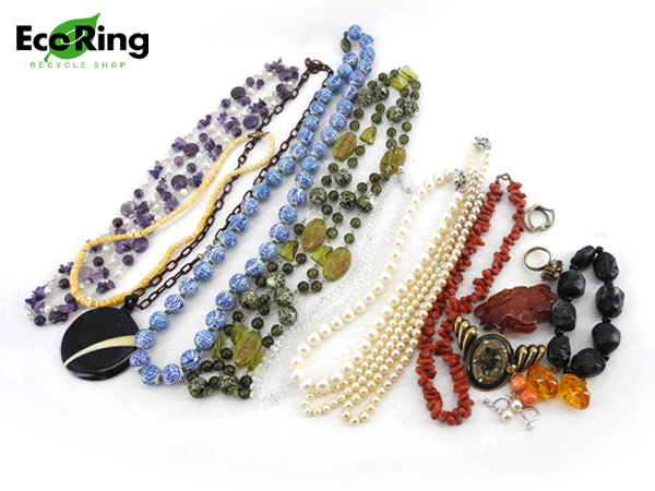 1円 難有品有 珊瑚 琥珀他イヤリング ネックレス等 計18点 CP924