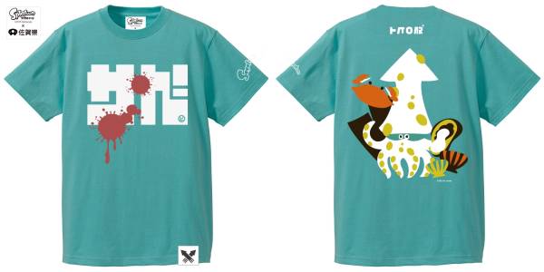 スプラトゥーン Sagakeen コラボ Tシャツ 海の幸 イカ Mサイズ