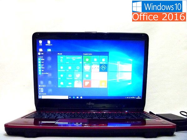 ノートパソコン 富士通 FMV Win10 Office2016 2GB 500GB c9