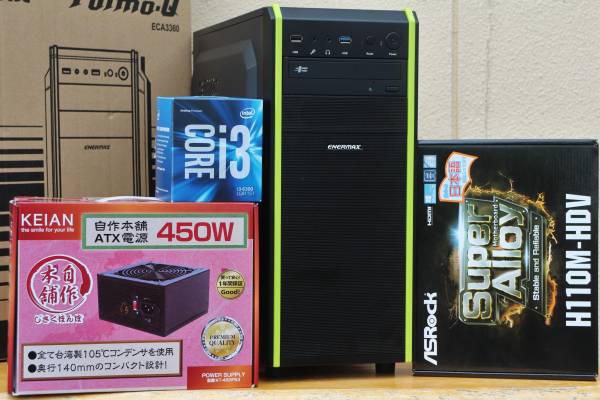 新品-Core i3-6300 3.8Ghz-16GB-240SSD+2TB-H110M-W10-office16