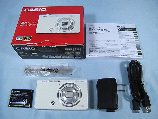 ◆ CASIO/カシオ EXILIM EX-ZR50 ホワイト ◆保証残有