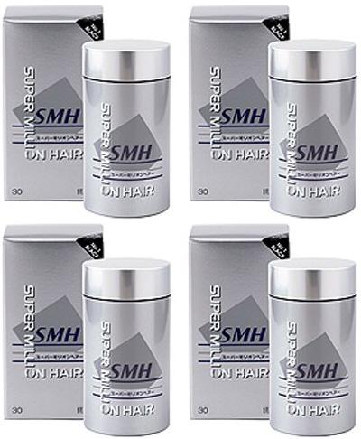 SMH スーパーミリオンヘアー No.1 ブラック 30g×4箱セット スーパー