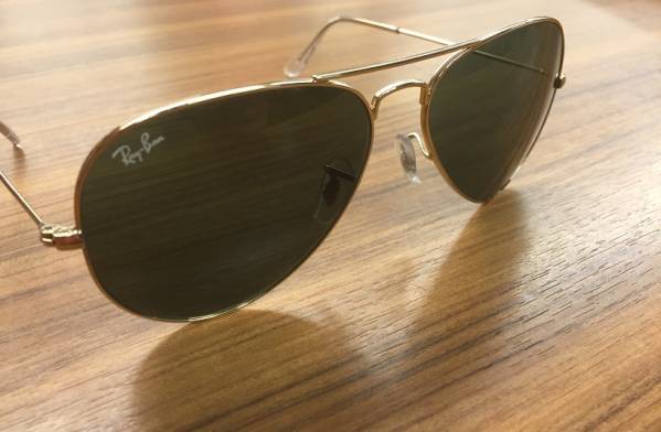 凸Ray Ban レイバン サングラス ディアドロップ L0205 中古美品