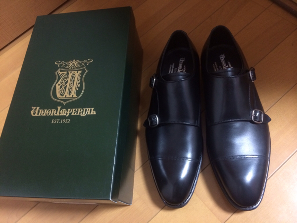 新品 未使用品 ユニオンインペリアル ダブルモンク 靴 7EEE