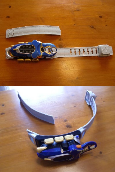 仮面ライダーカブト DXガタックゼクター 変身ベルト　ベルト折れ_3