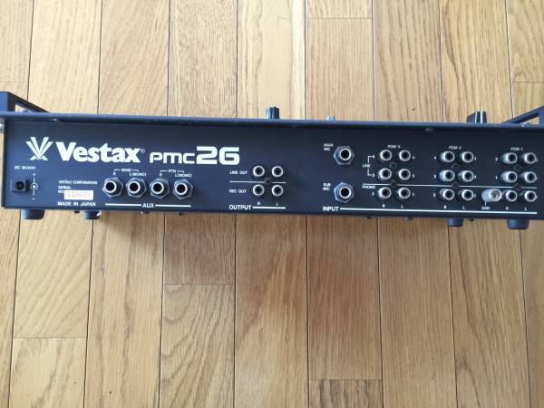 Vestax DJミキサー「pmc26」 ロータリーフェーダー採用のMixer!