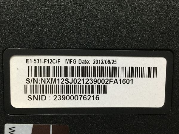 acer E1-531-F12C/F■1週間保証