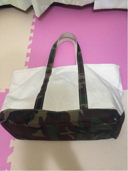 中古 L.L.Bean エルエルビーン トートバック カモフラ ラージ L