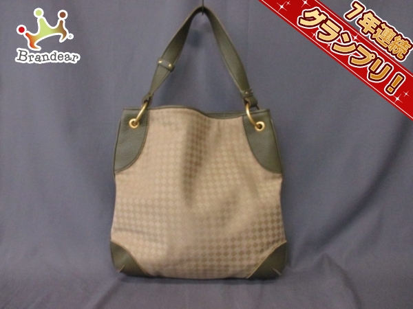 ボッテガヴェネタ ショルダーバッグ 139096 ベージュ×カーキ