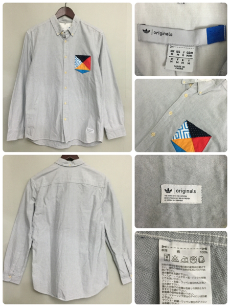 アディダス オリジナルス adidas originals ボタンダウンシャツ