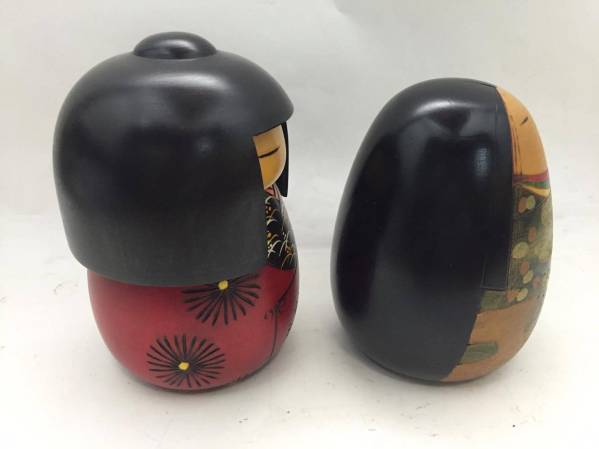 昭和レトロ 東亜作 2本 創作こけし