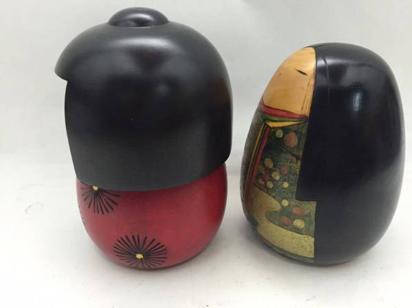 昭和レトロ 東亜作 2本 創作こけし