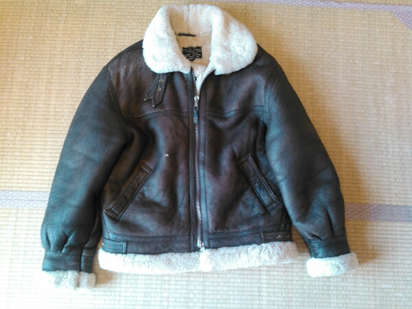本革 B3 ムートンジャケット L 検/アヴィレックス アルファ
