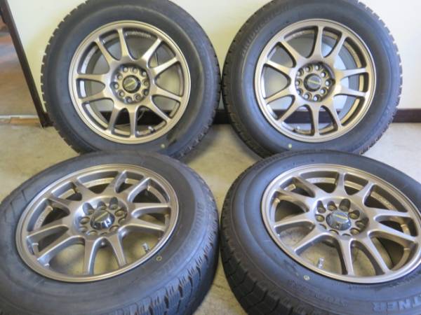 美品 冬用 A-TECH シュナイダー バリ山195/65R15
