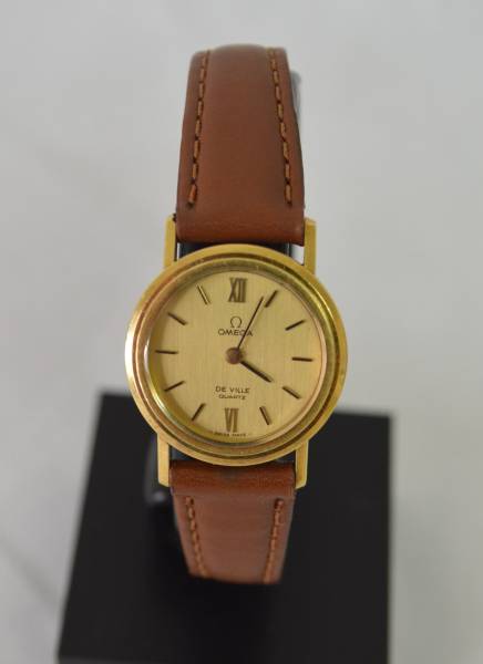 OMEGA オメガ 18K 750 金無垢 デビル レディース QZ 美品(S-01)