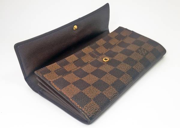 訳あり ダミエ長財布★正規品★送料無料♪