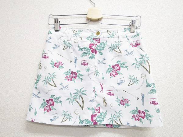 CALLAWAY キャロウェイ 総柄スカート SS ハイビスカス al1608a