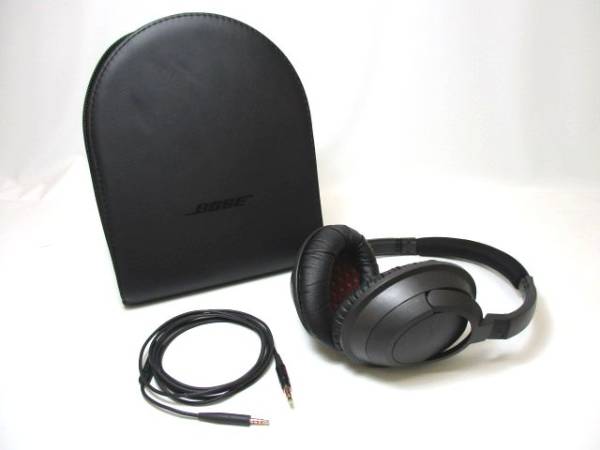 新品同様 BOSE SoundTrue ヘッドホン ボーズ 黒×赤　即決
