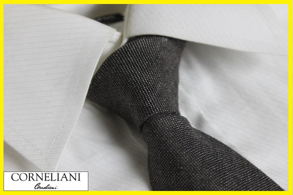 新品コルネリアーニ　シルク混ウールネクタイ　タイ　NO.62