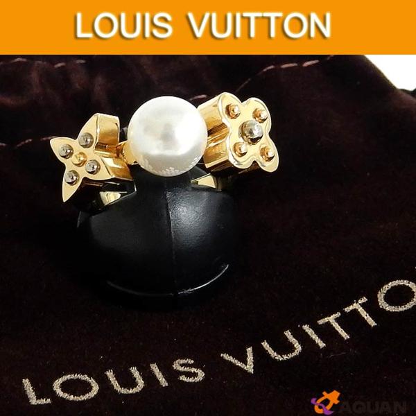 LOUIS　VUITTON ルイヴィトン リング パール Sサイズ 約10号