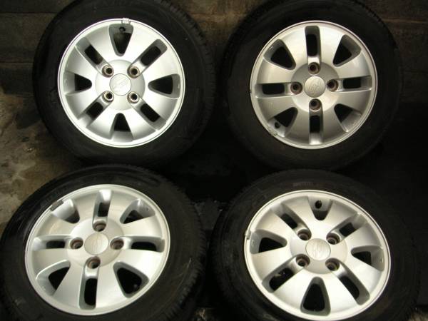 スバル純正 13×4.5 +45○深溝ダンロップ 155/65R13 4本 スバル 【公式