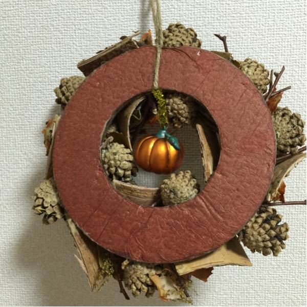 ハロウィン/秋らしい♪リース/パンプキン♪_2