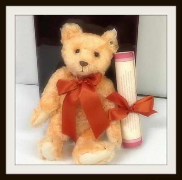 シュタイフテディベア※Steiff※チェスター※1996年製※ハムリーズ限定 シュタイフ ハムレイズ Hamleys限定 チェスター テディベア/10 即納