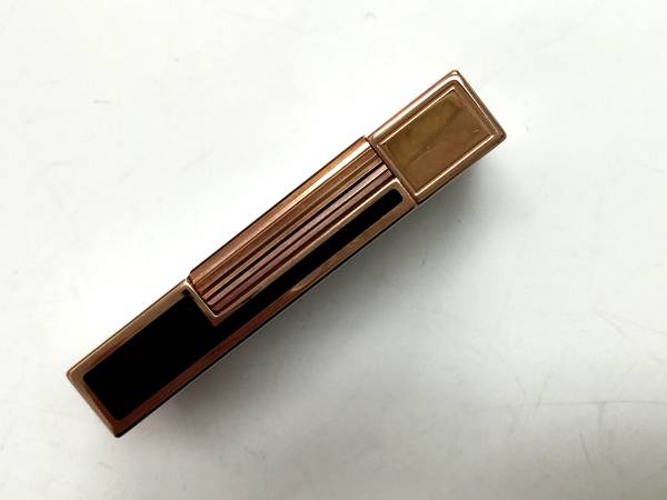 ☆S.T Dupont/デュポンガスライター金×黒色《ジャンク品》美品