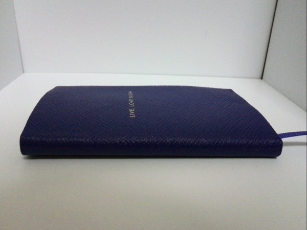 スマイソン 手帳 新品同様 ネイビー メモノート レザー SMYTHSON