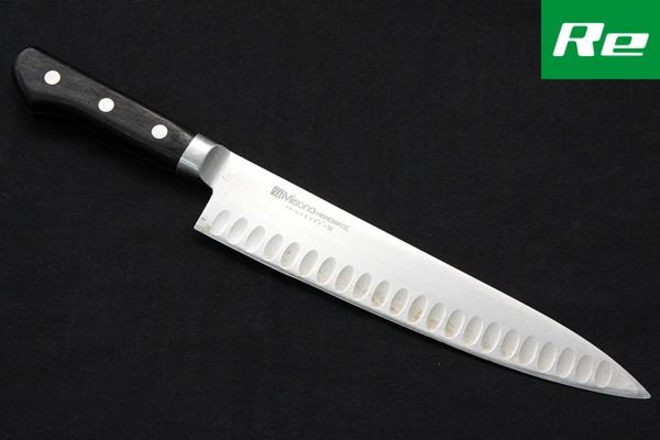 実用品｜ミソノ 牛刀 サーモン 240mm モリブデン ツバ付柄λO461