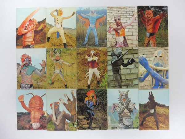 C853 コンプ カルビー 旧 仮面ライダー カード 16 30 15枚 b