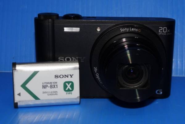 ★SONYサイバーショットDSC-WX350Kブラック 光学20倍中古品b☆