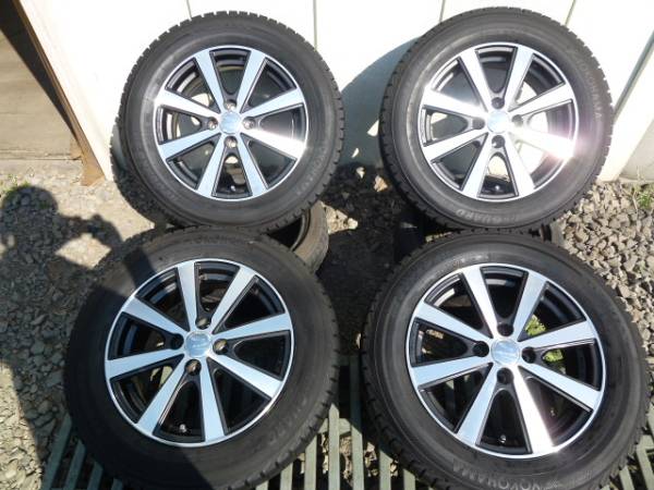 DUNLOP 185/65R15 ホイールセット 4穴 4本セット ENKEI エンケイ 4H 